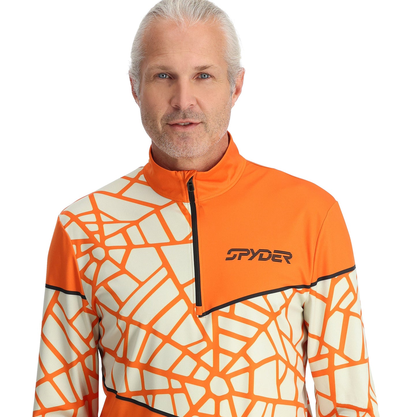 Mens Vital Half Zip - Orange Shock