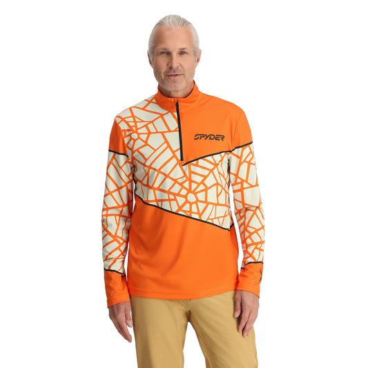 Vital Herren-Halbzip-Design – Orange Shock