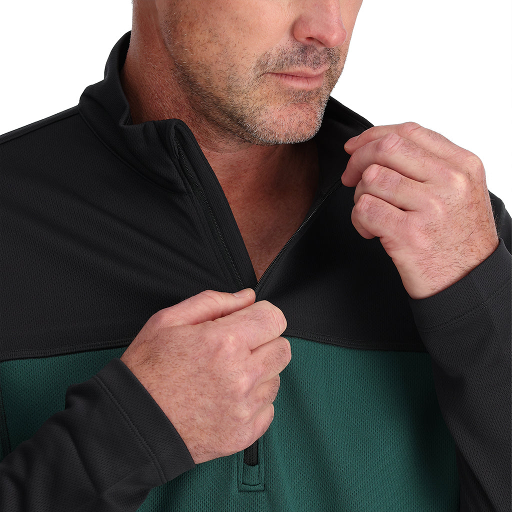 Herren Charger 1/2 Zip - Zypressengrün