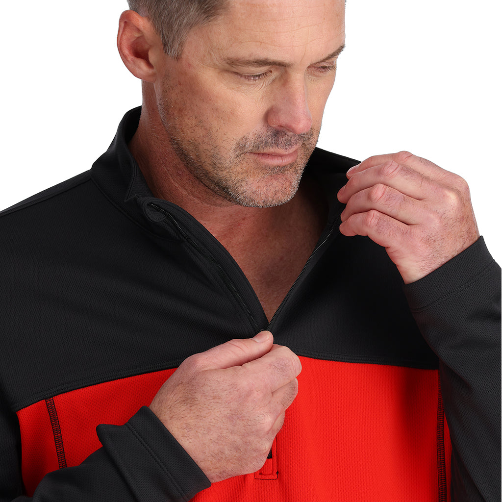 Mens Charger 1/2 Zip - Volcano