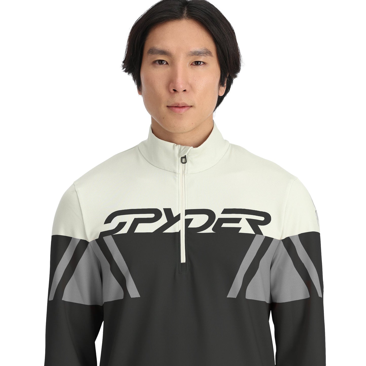 Demi-zip Podium pour homme - Noir