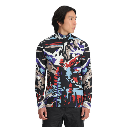Herren Podium Half Zip - Paint By Numbers Purple Flash