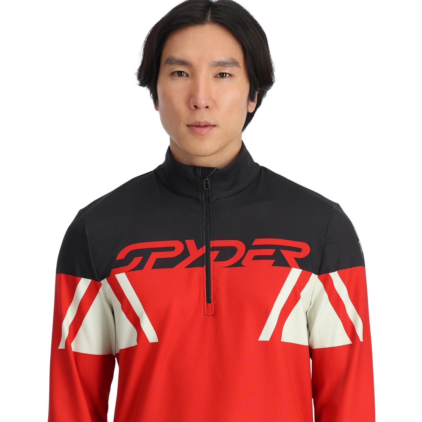 Herren Podium Half Zip - Spyder Rot