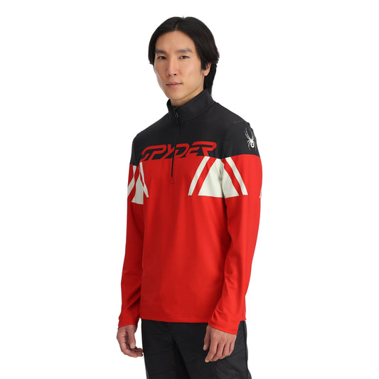 Herren Podium Half Zip - Spyder Rot