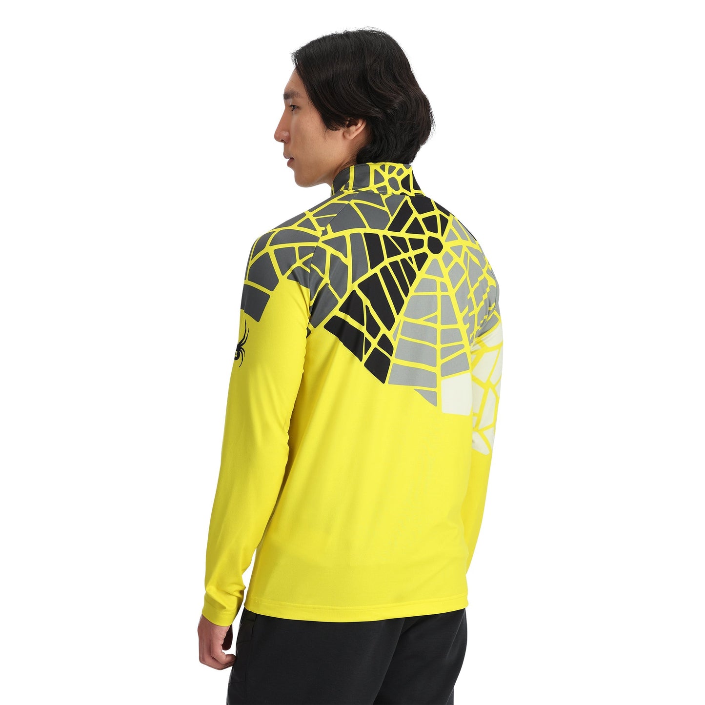 Demi-zip Legacy pour homme - Jaune acide