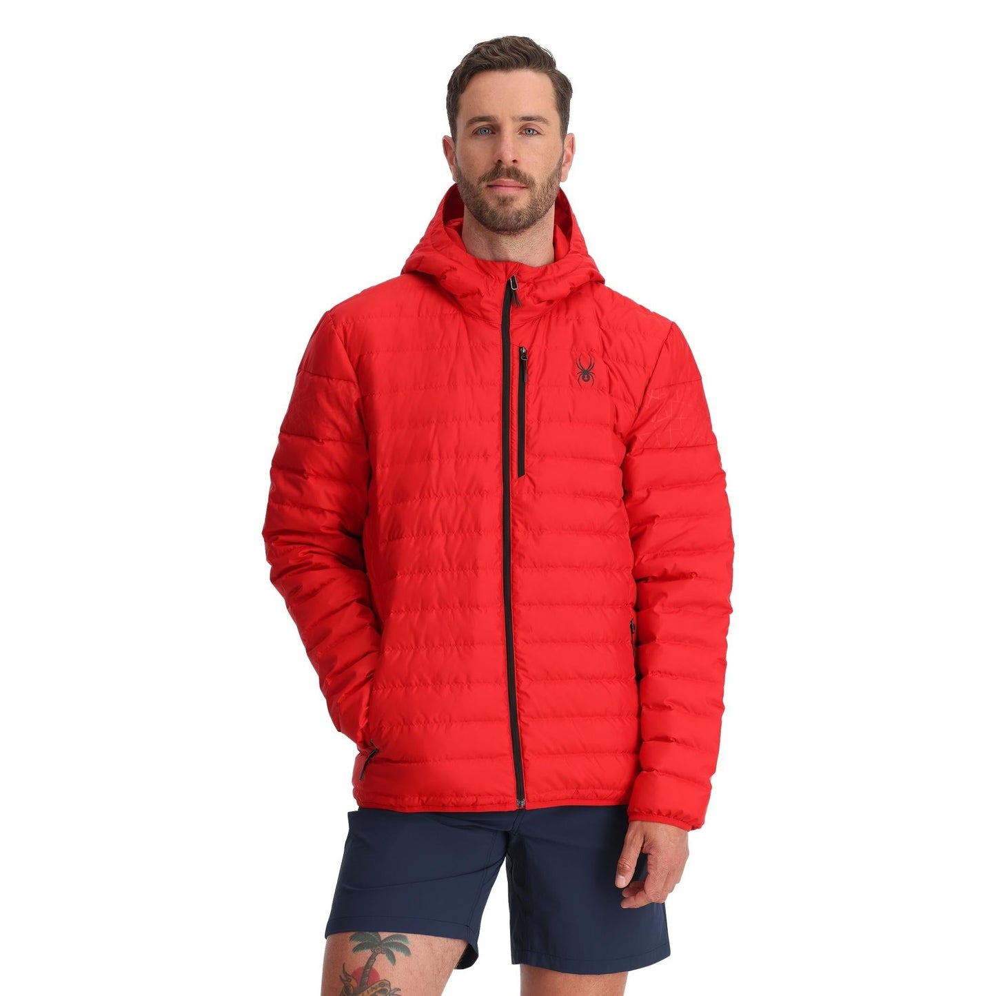 Zenith Kapuzenjacke für Herren – Spyder Rot