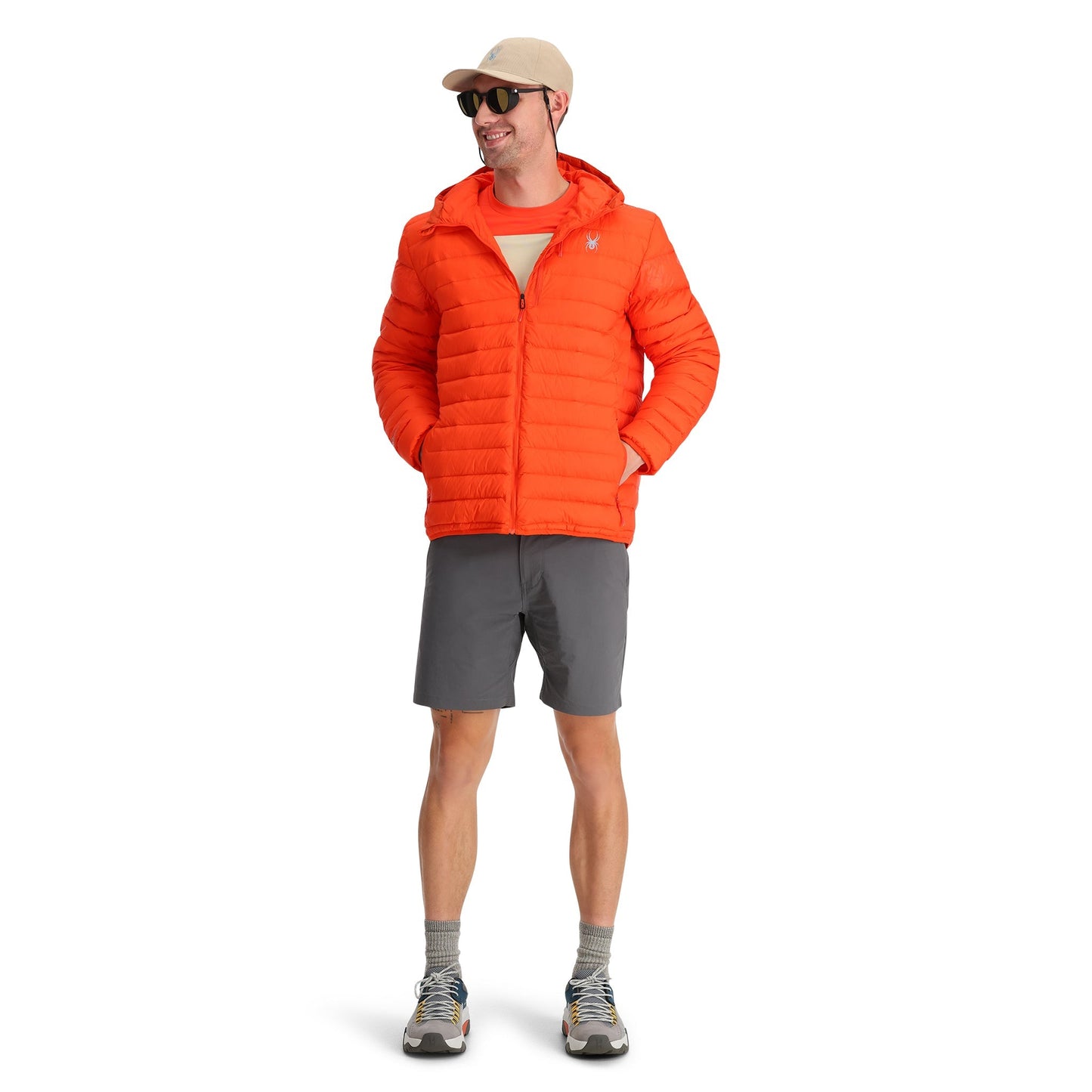 Zenith Kapuzenjacke für Herren – Verdrehtes Orange