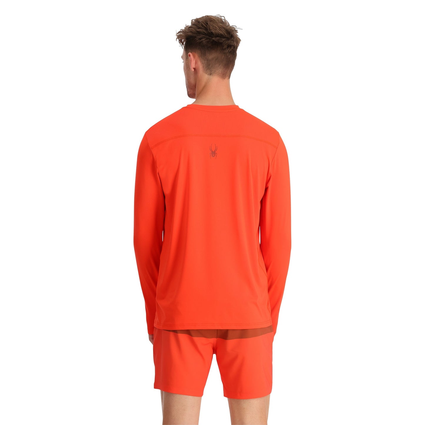 T-shirt technique à manches longues Arc pour homme - Orange torsadé