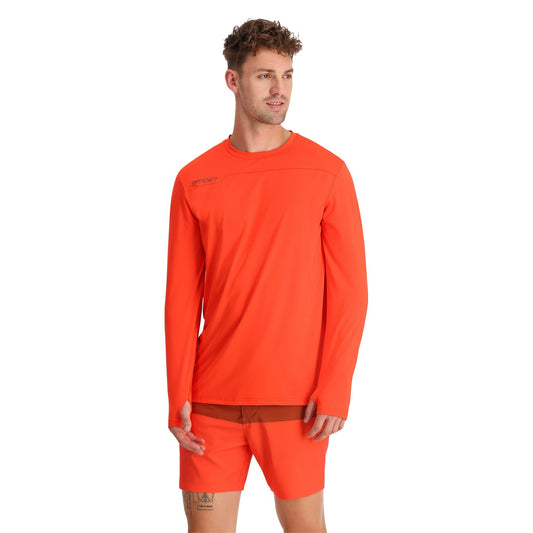 Arc Langarm-Tech-T-Shirt für Herren – Twisted Orange