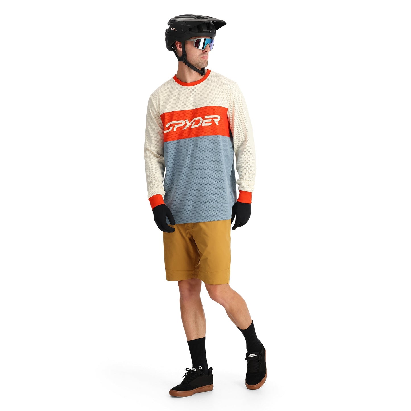 Olson Herren-Langarmtrikot – Blaunebel