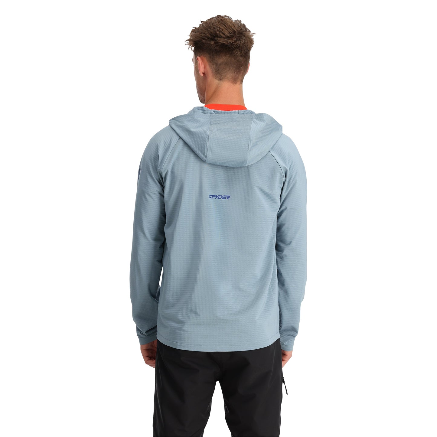 Gridweb Tech Hoodie für Herren – Blaunebel