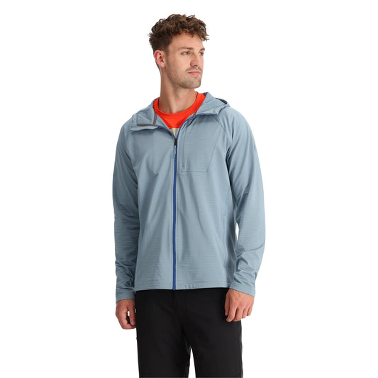 Gridweb Tech Hoodie für Herren – Blaunebel