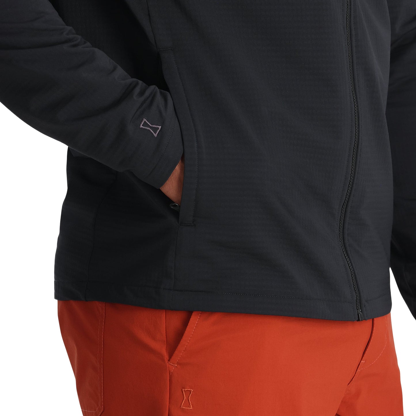 Herren-Gridweb-Hoodie – Schwarz