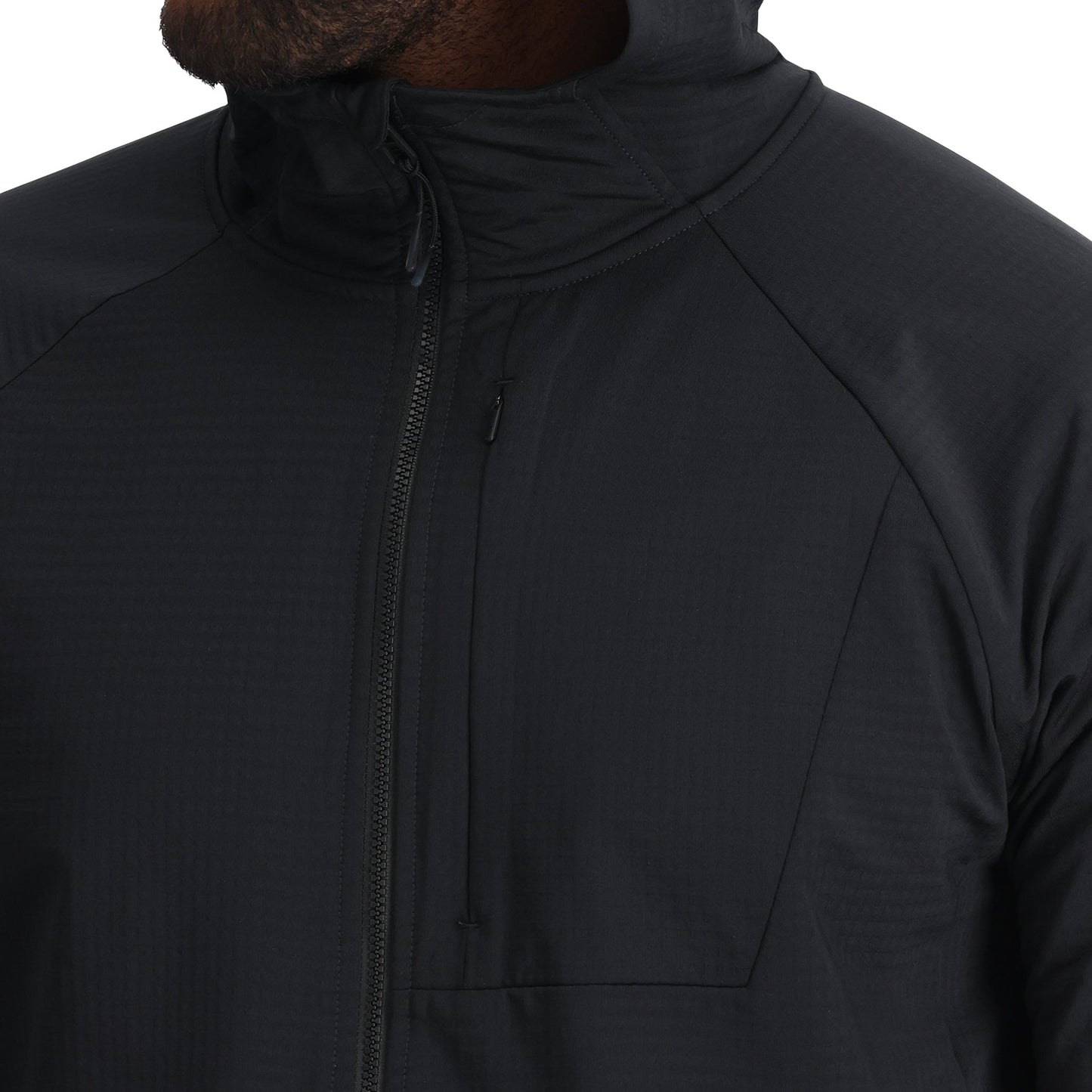 Herren-Gridweb-Hoodie – Schwarz