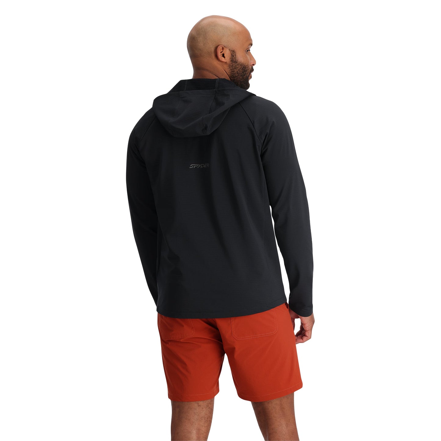 Herren-Gridweb-Hoodie – Schwarz