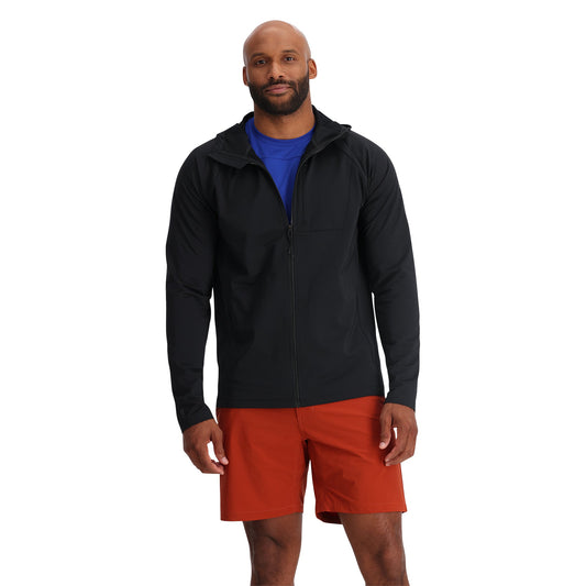 Herren-Gridweb-Hoodie – Schwarz
