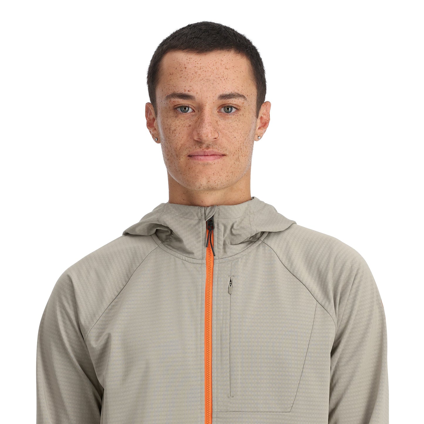 Gridweb Tech Hoodie für Herren – Beton