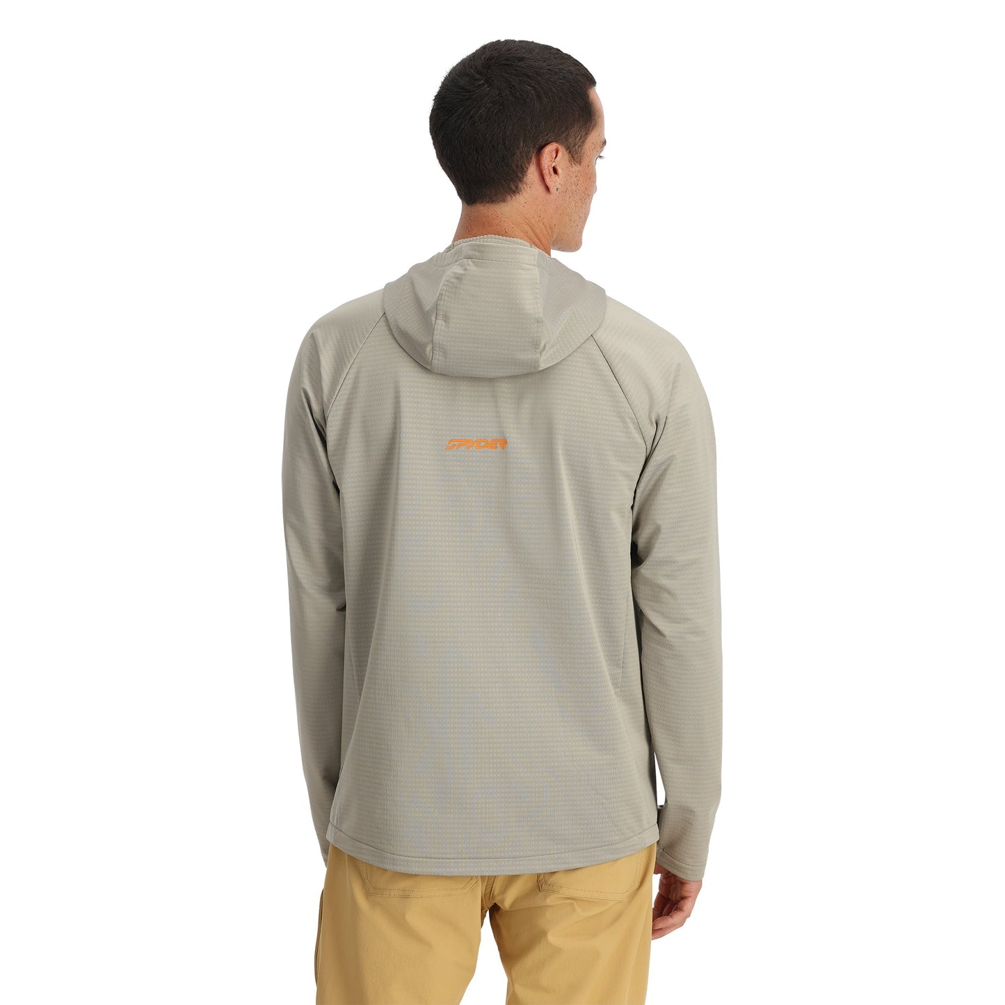Gridweb Tech Hoodie für Herren – Beton