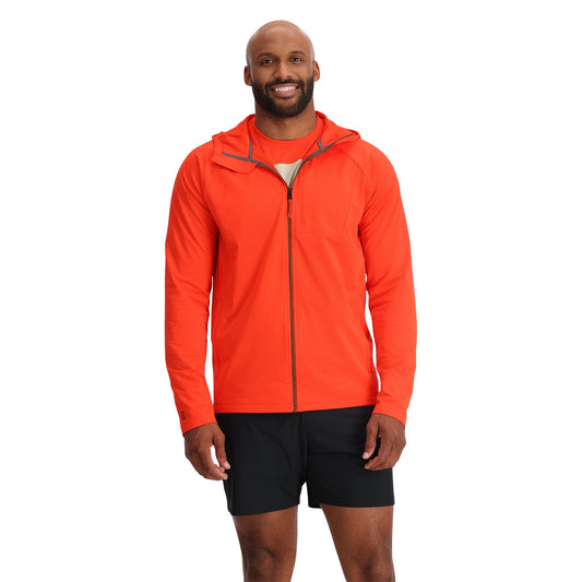 Gridweb Tech Hoodie für Herren – Twisted Orange