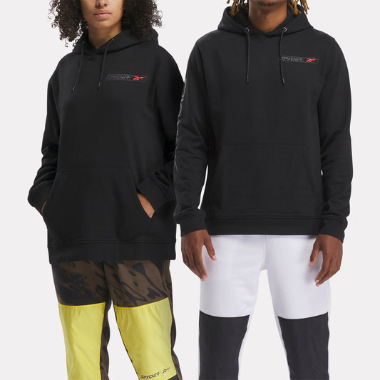 Unisex Spyder x Reebok Collab Hoodie – Schwarz