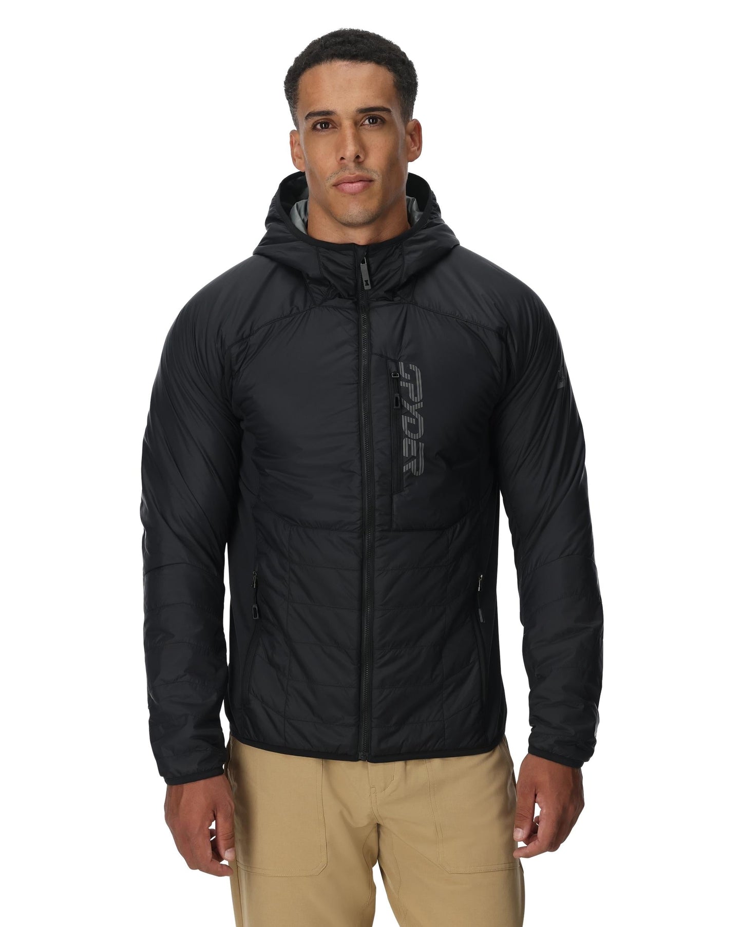 Glissade Herren-Kapuzenjacke – Schwarz