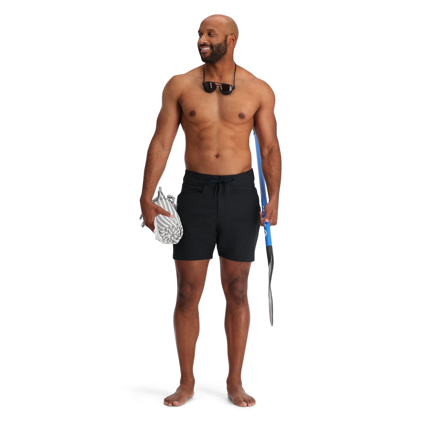 Nolan Hybrid Short für Herren – Schwarz