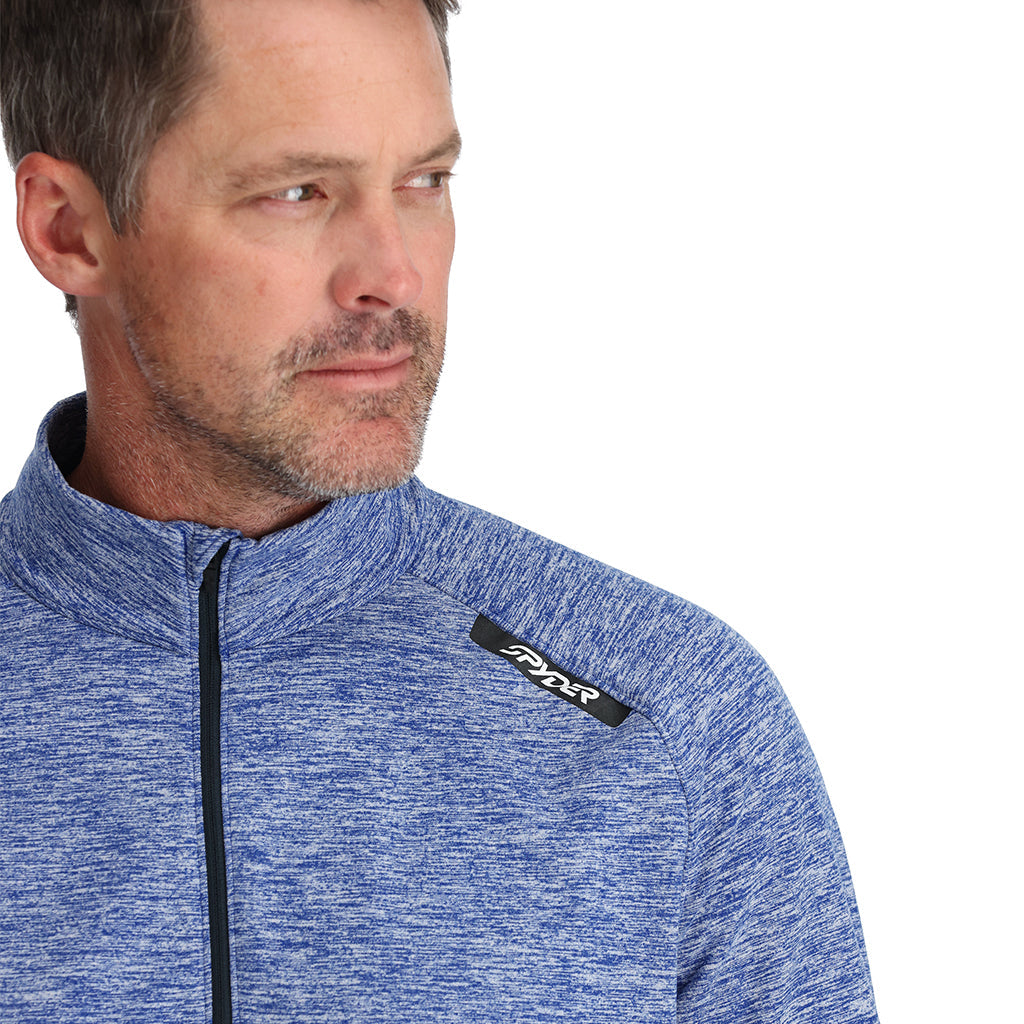 Demi-zip Accord pour homme - Bleu électrique