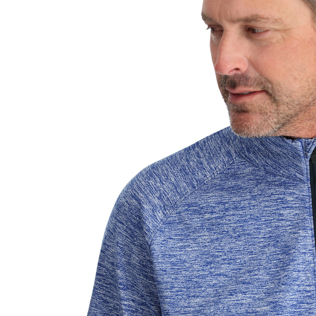 Demi-zip Accord pour homme - Bleu électrique