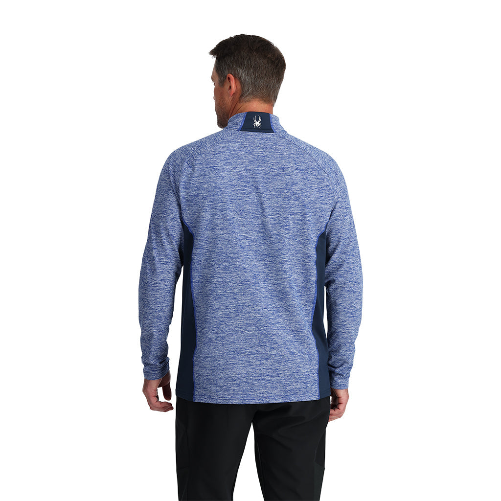 Demi-zip Accord pour homme - Bleu électrique