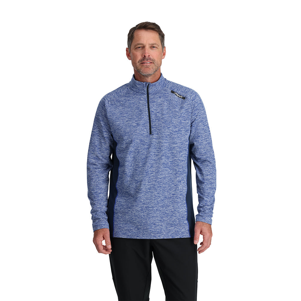 Demi-zip Accord pour homme - Bleu électrique