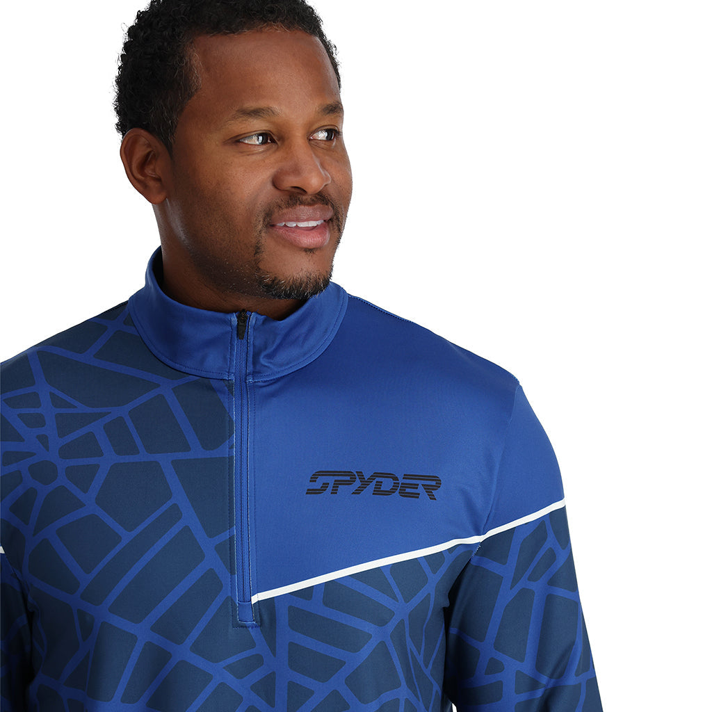 Demi-zip Vital pour homme - Bleu électrique