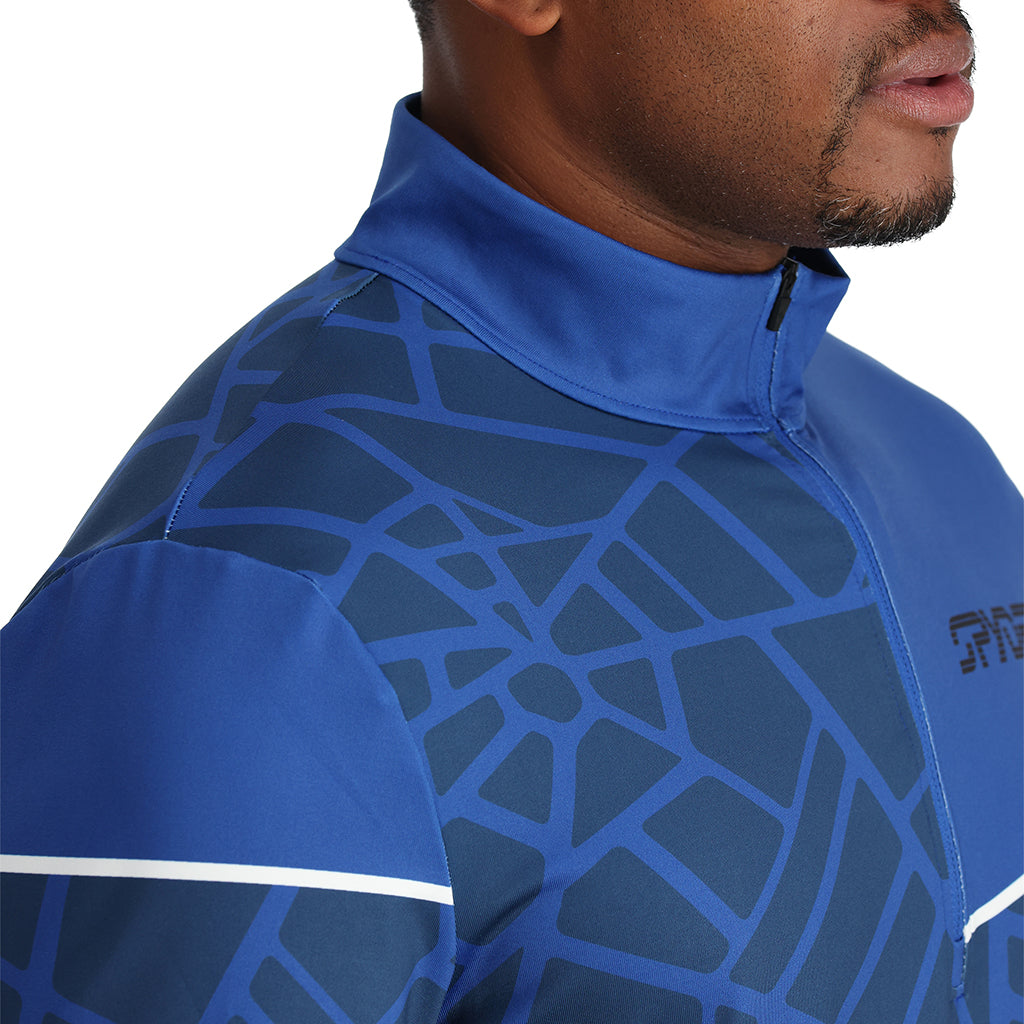 Demi-zip Vital pour homme - Bleu électrique