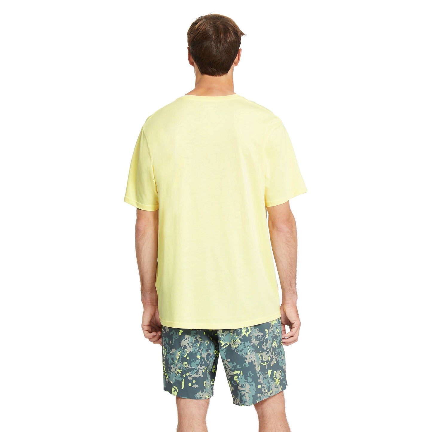 Herren-T-Shirt mit Logo-Print – Aura Gelb