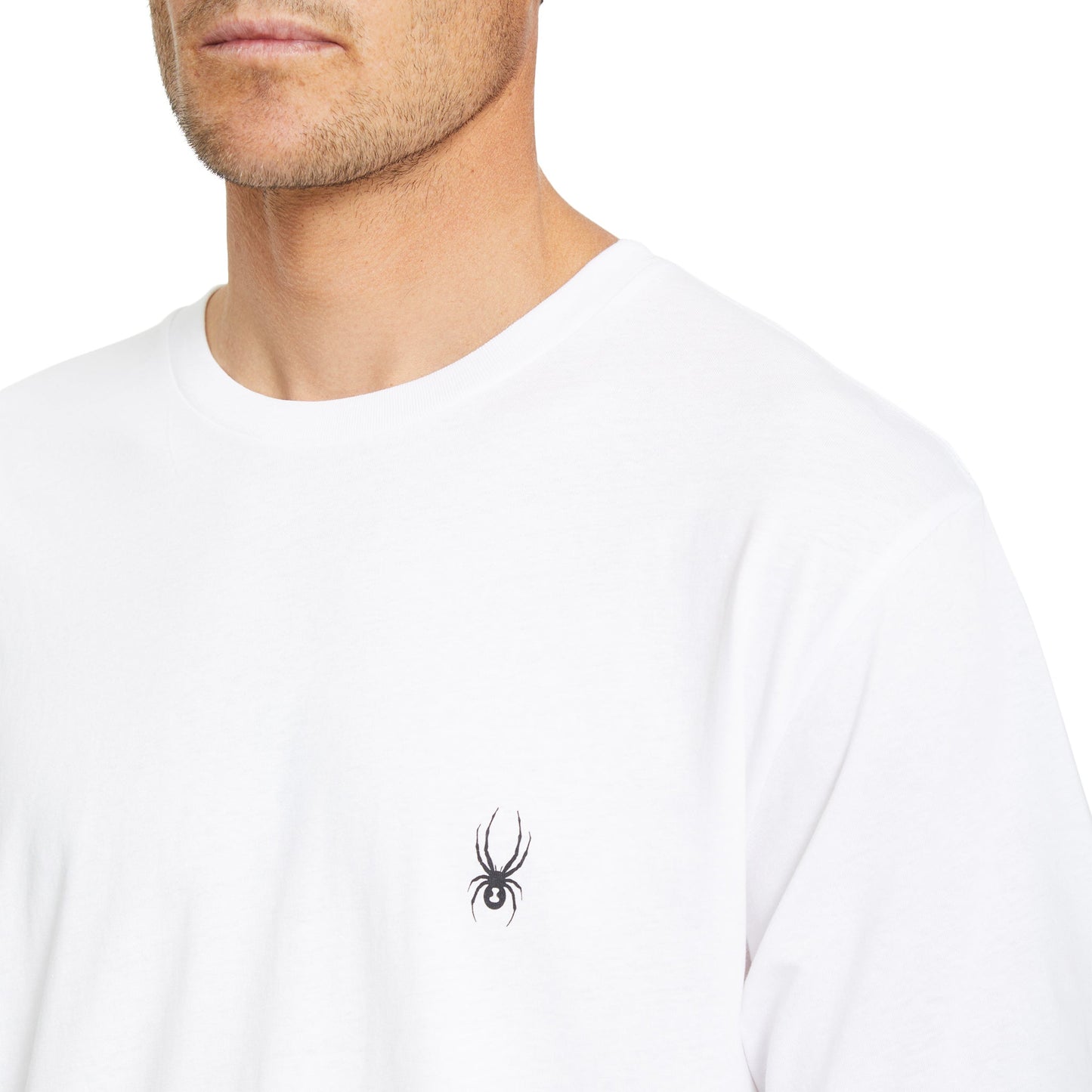 Herren-T-Shirt mit Bug-Print – Weiß