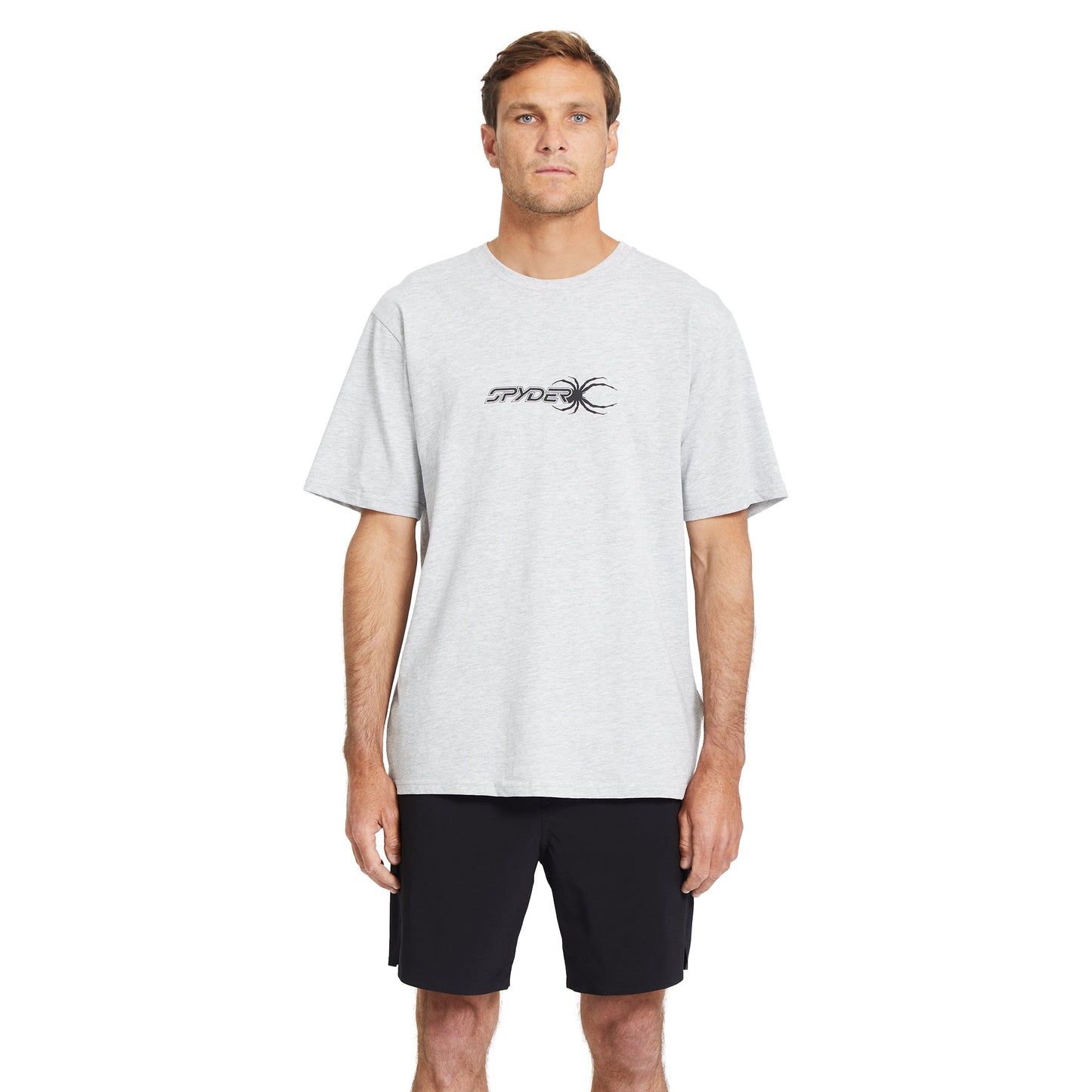 Mens Bug & Wordmark Blanks Tee - Heather Grey