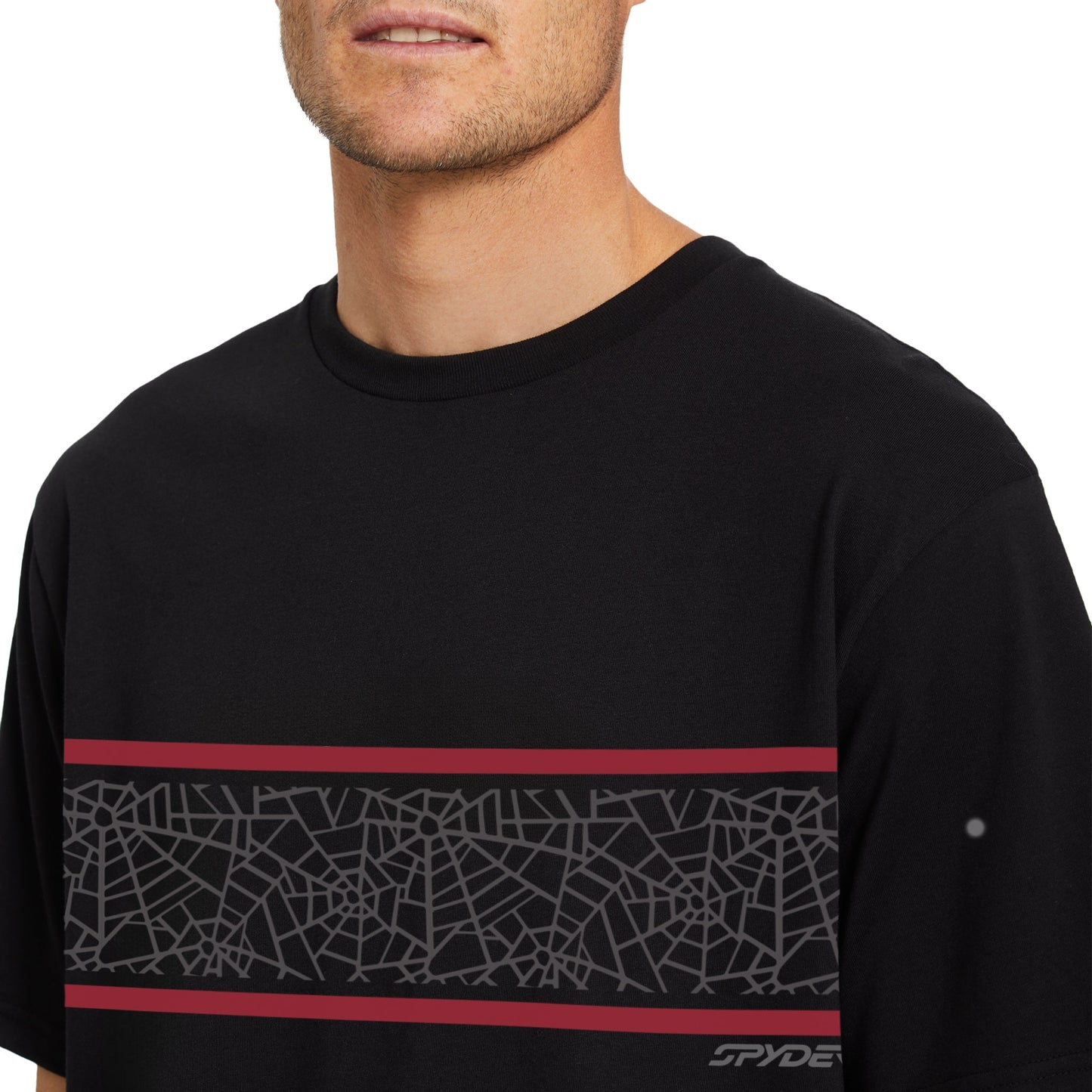 Spyder Web Herren-T-Shirt – Schwarz