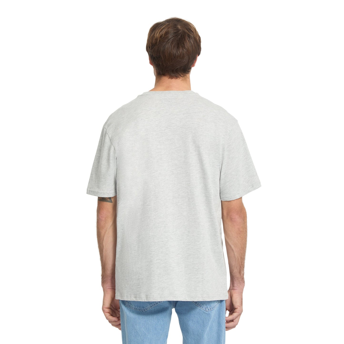 Herren-T-Shirt mit Bug-Logo, Kurzarm – Hellgrau