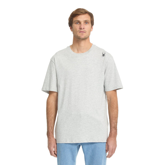 Herren-T-Shirt mit Bug-Logo, Kurzarm – Hellgrau