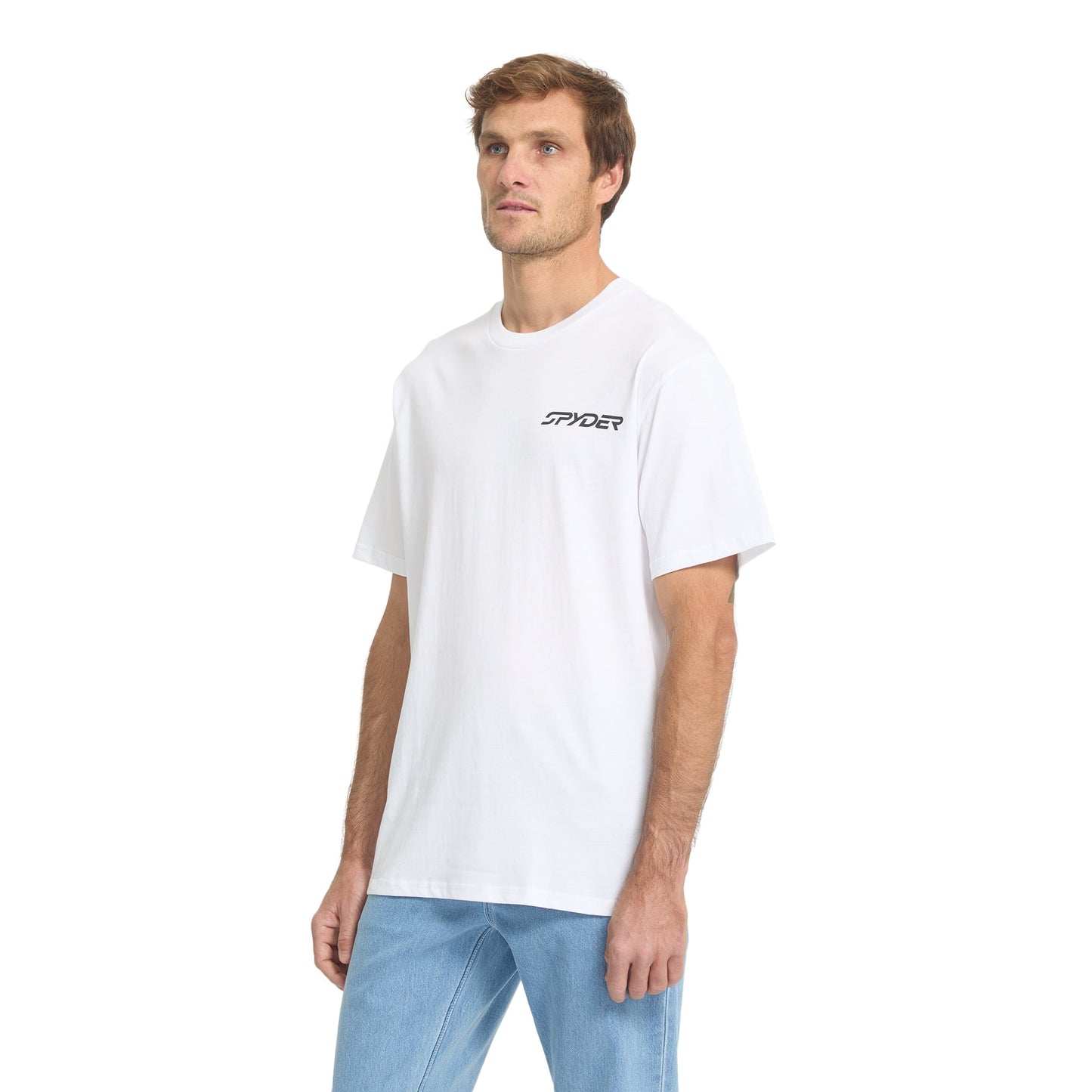 Herren-T-Shirt „Science of Speed“ mit kurzen Ärmeln – Weiß
