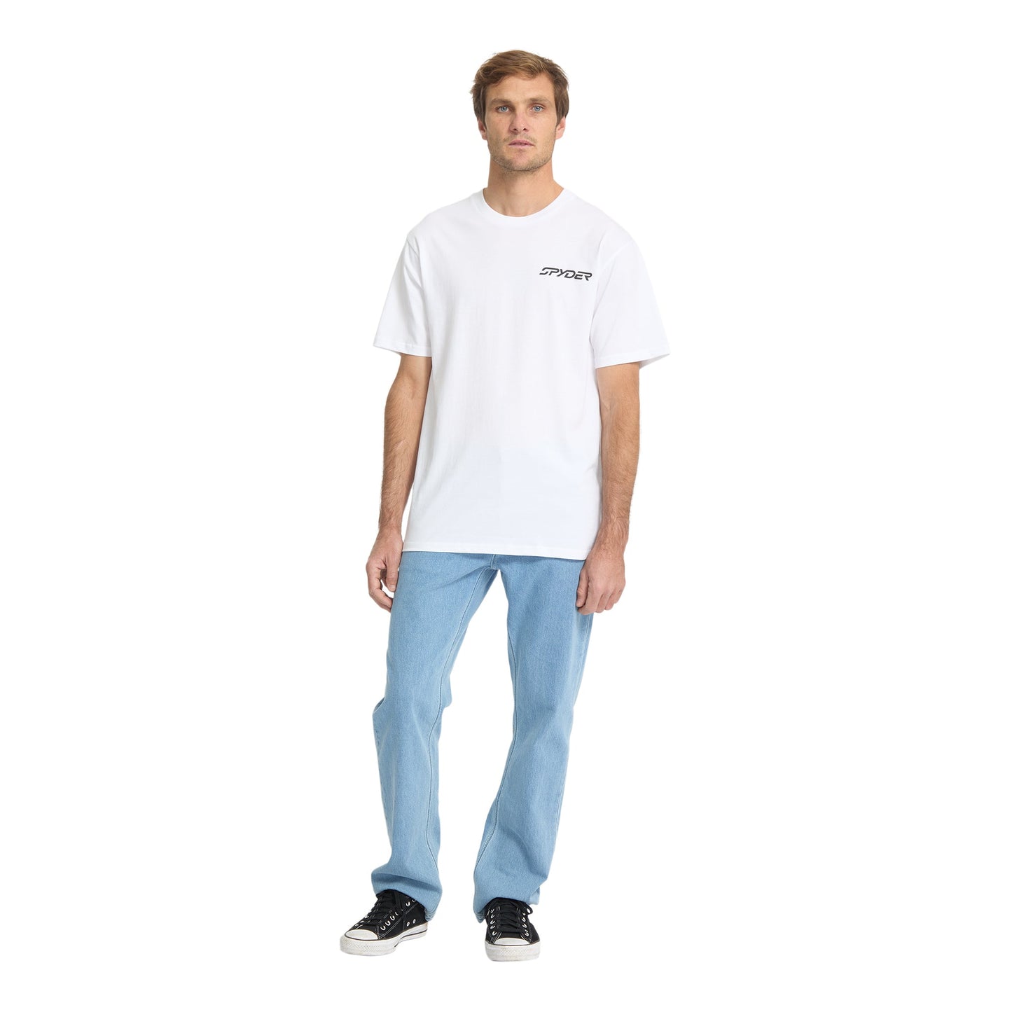 Herren-T-Shirt „Science of Speed“ mit kurzen Ärmeln – Weiß