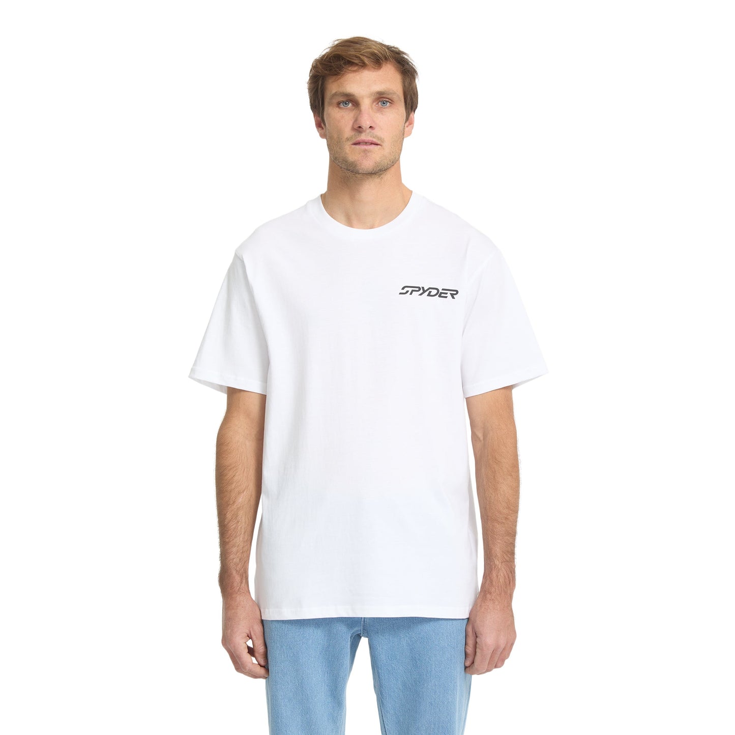 Herren-T-Shirt „Science of Speed“ mit kurzen Ärmeln – Weiß