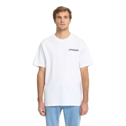 Herren-T-Shirt „Science of Speed“ mit kurzen Ärmeln – Weiß