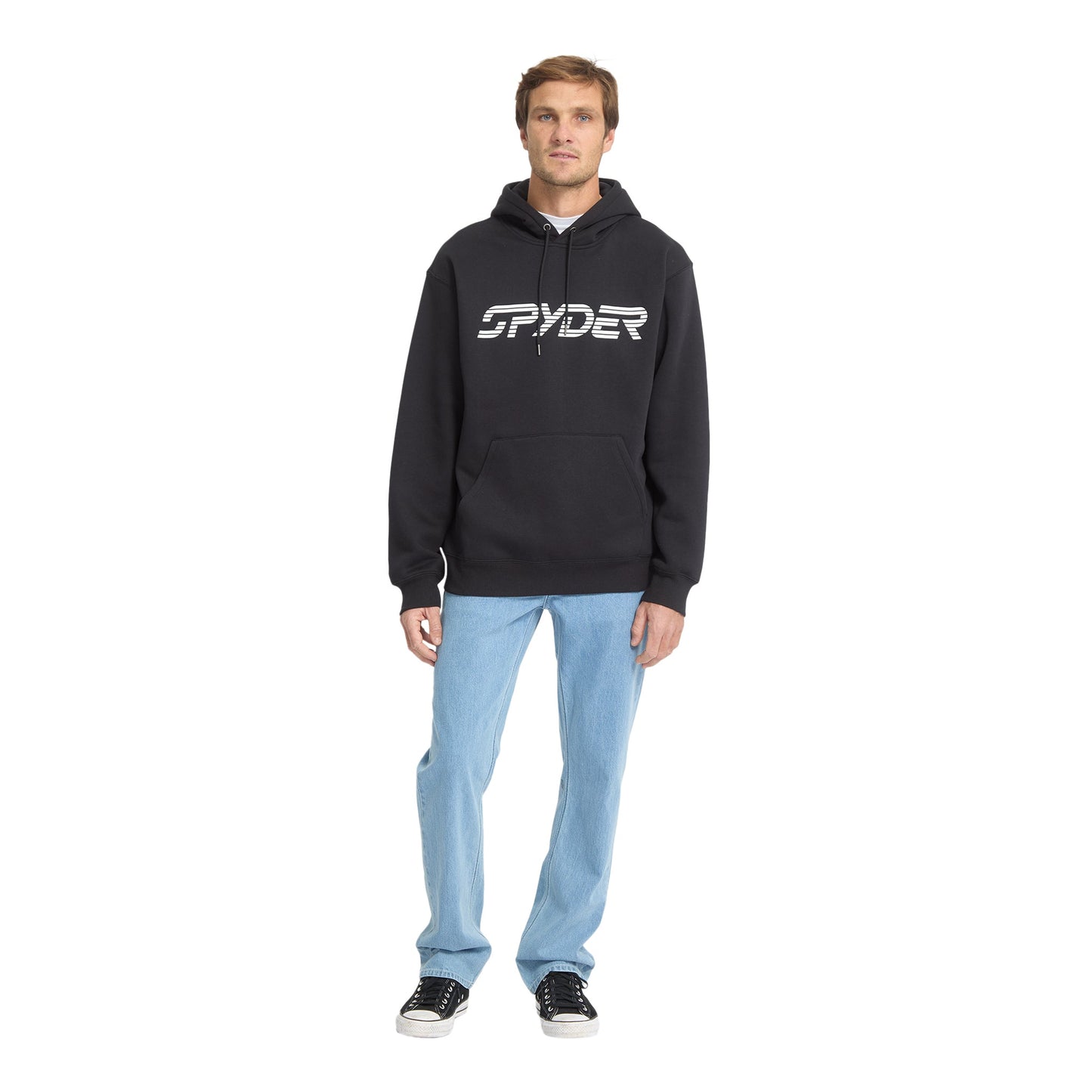 Sweat à capuche homme avec logo - Noir