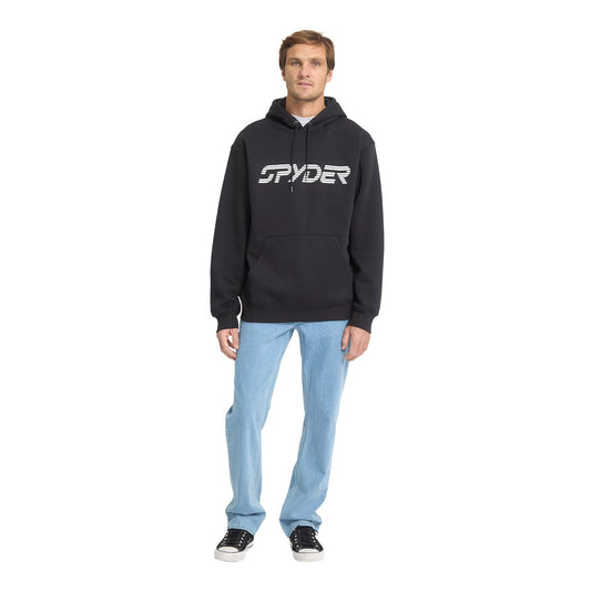 Herren-Hoodie mit Logo-Aufdruck – Schwarz