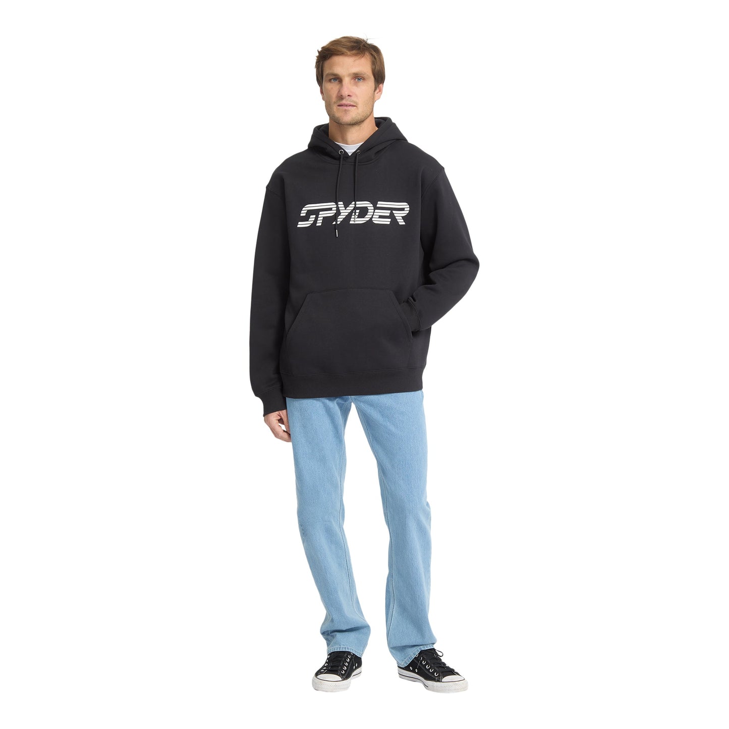 Sweat à capuche homme avec logo - Noir