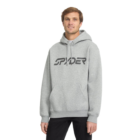 Herren-Hoodie mit Logo-Aufdruck – Hellgrau
