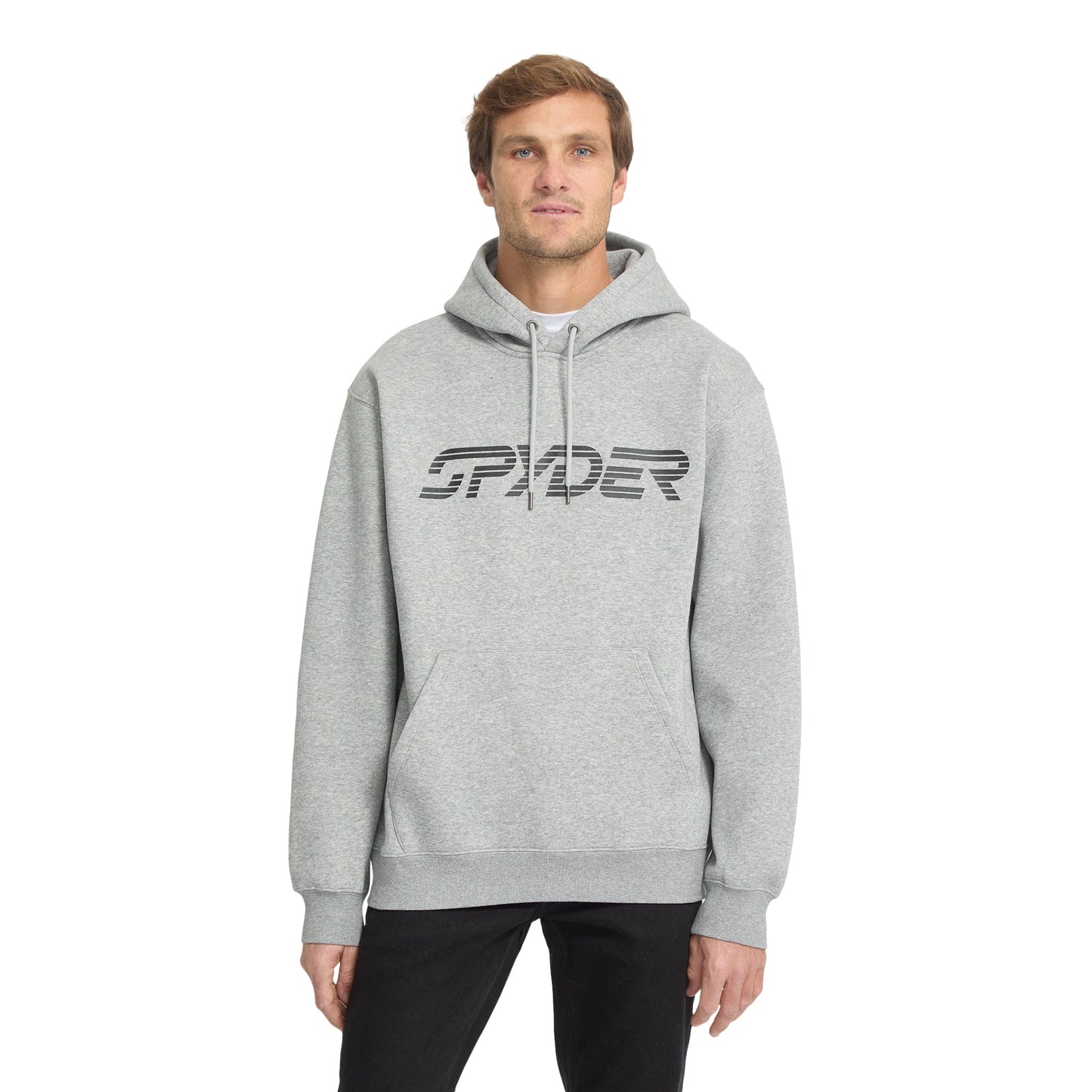 Men Wordmark Hoodie - Heather Grey