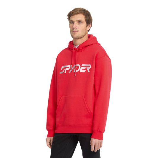 Herren-Hoodie mit Schriftzug – Spyder Rot