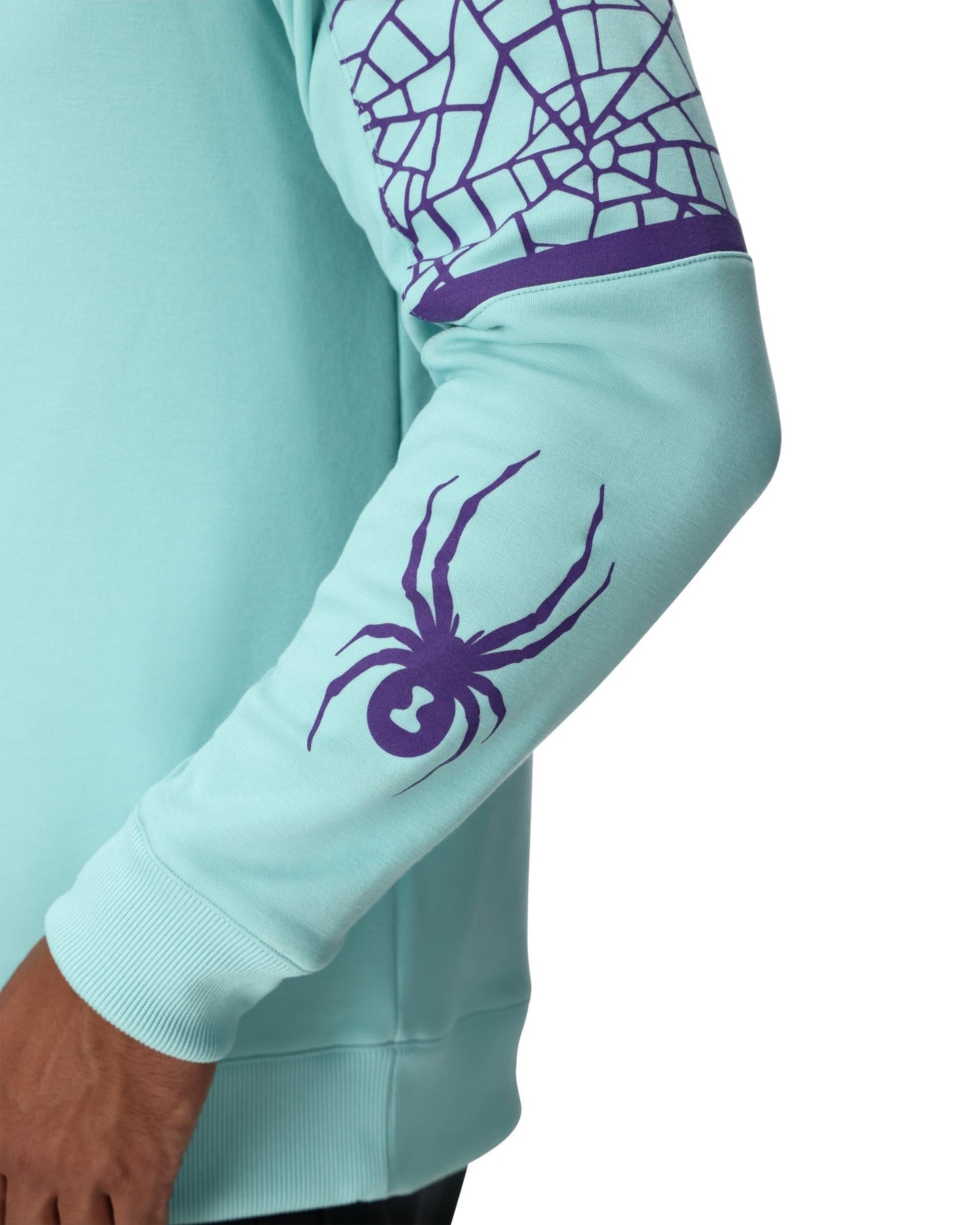 Mens Speed Fleece Crew - Glacier Blue