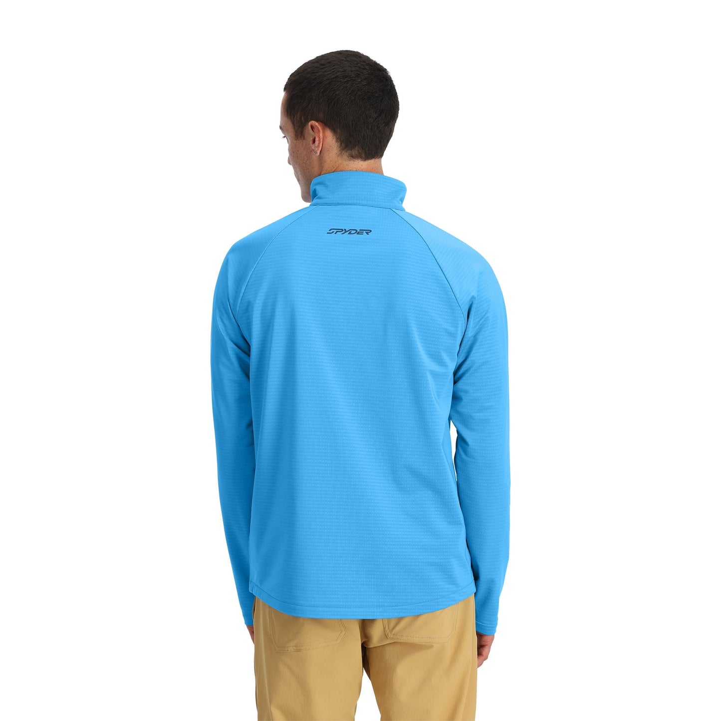 Herren Gridweb Tech Half Zip - Aether Blue